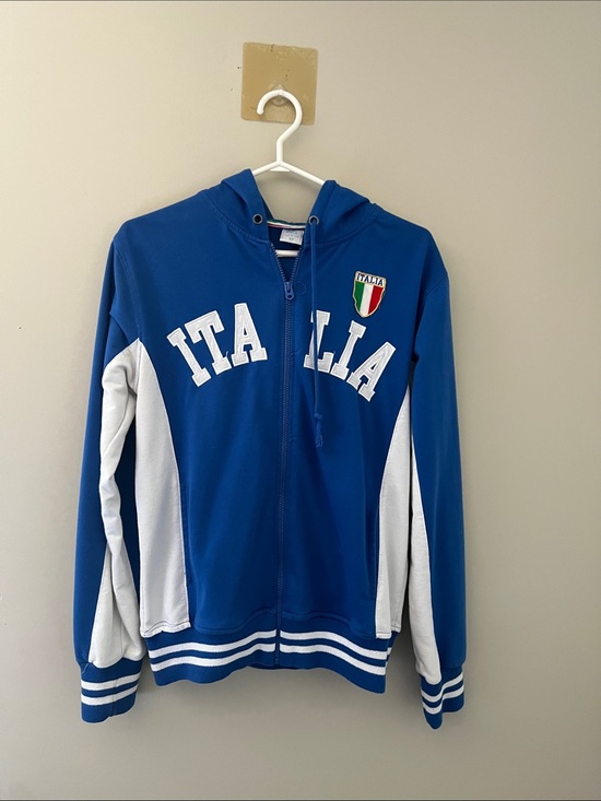 Other - KLA Style of Italy Italia Full Zip Hoodie Jacket Blue White Medium